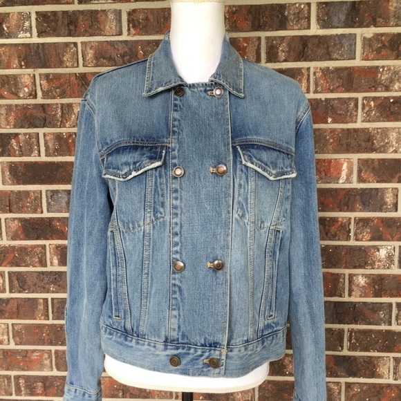 FREE People Denim Distressed Jacket - Picture 7 of 9